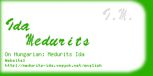 ida medurits business card